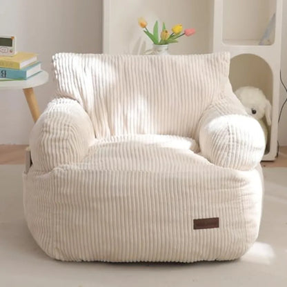 Bean Bag Chair Stuffed Toddler Bean Bag Sofa with Filler Bean Bag Chair for Boys and Girls Lazy Sofa with Pocket Floor Chair fo