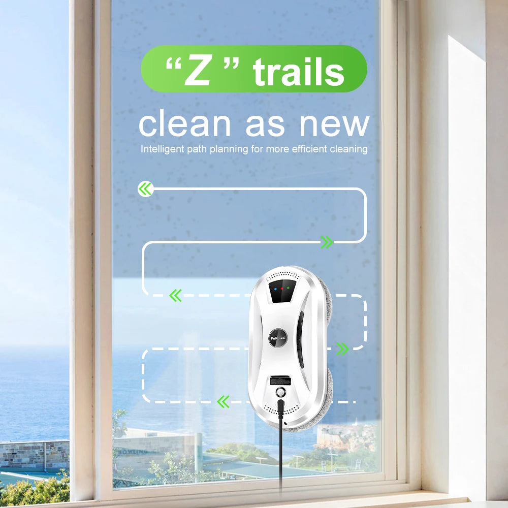 PuRuiKai Ultra thin Robot vacuum cleaner window cleaning robot window electric glass limpiacristales remote control for home - Merit Sell