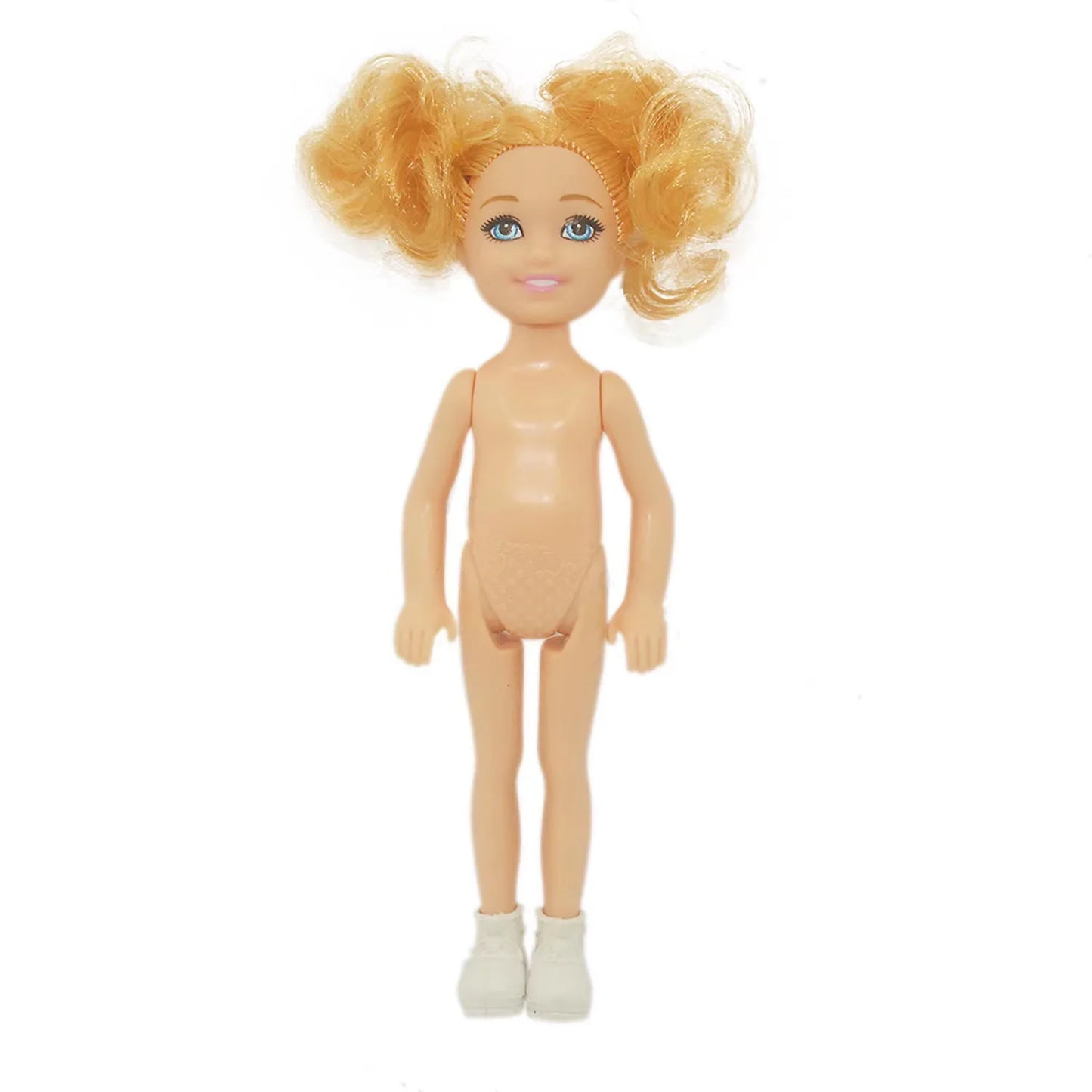 15cm BJD Dolls Shoes Multiple Movable Joints 1/12 3D Simulated Eye Dark Skin Hinge Doll Girl's DIY Dress Up Birthday Gifts Toys