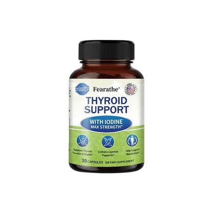 Thyroid Supplement for Men and Women - Thyroid Health, Metabolism, Energy and Focus Formula - 120 Capsules,Non-GMO