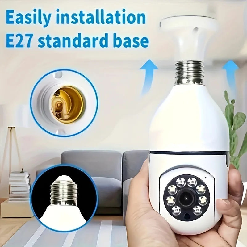 Ease Life App 1080P 2.4G E27 Light Bulb Security Camera Indoor Outdoor Wireless WiFi Camera Color Night Vision Motion Detection