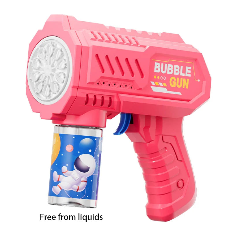 2025 Unicorn Electric Bubble Gun Kids Toy Bubbles Machine Automatic Soap Blower with Light Outdoor Party Games Children Gift Toy