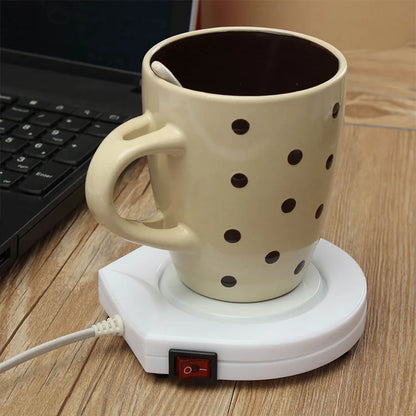 Protable Electronic Coffee Milk Tea Cup Heater Mug Insulation Cup Heater Warmer Pad Office Electric Cup Heater US Plug