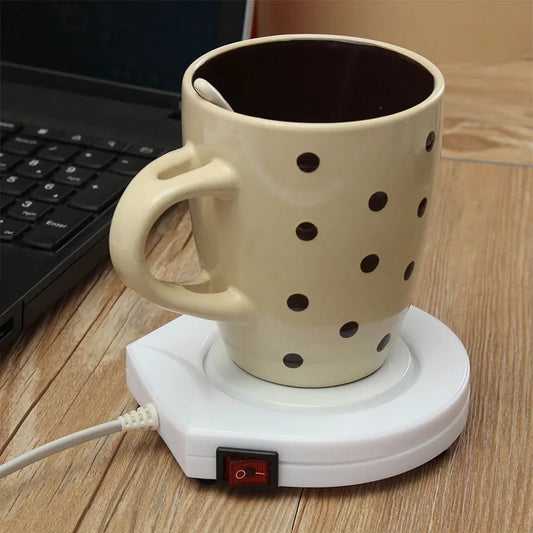 Protable Electronic Coffee Milk Tea Cup Heater Mug Insulation Cup Heater Warmer Pad Office Electric Cup Heater US Plug