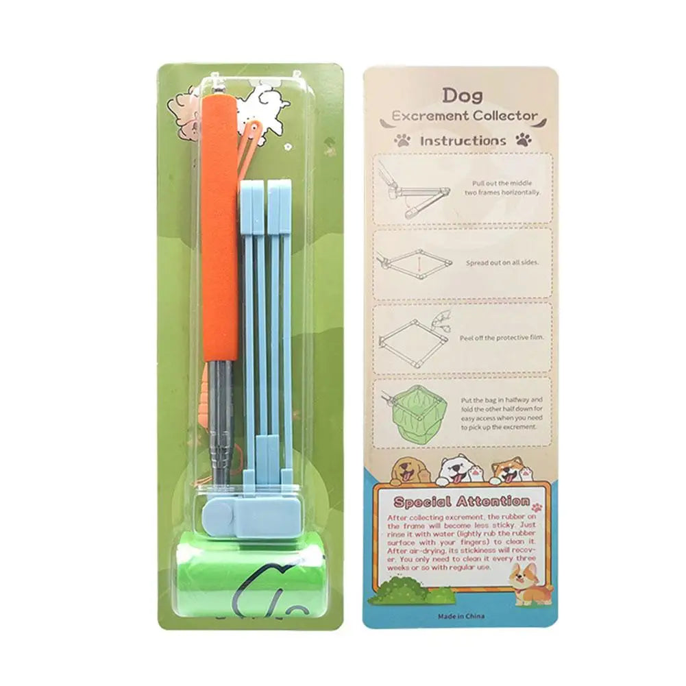 28.7-inch Long Handle Steel Dog Cat Pet Poop Scoop Garbage Grabber Dirt Picker Environmentally Friendly Clean Pet