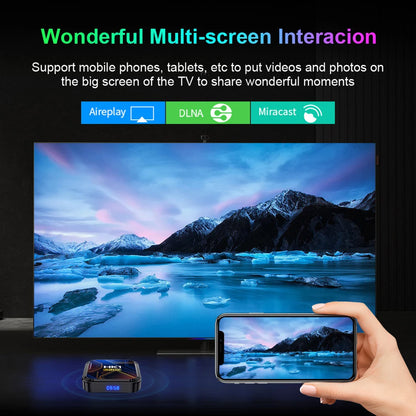 Home HK1 RBOX K8S Android 13 TV BOX RK3528 64GB 32GB 16GB 2.4G 5G WIFI BT 4.0 Vedio Decoding Media Player Set Top Receiver Box - Merit Sell