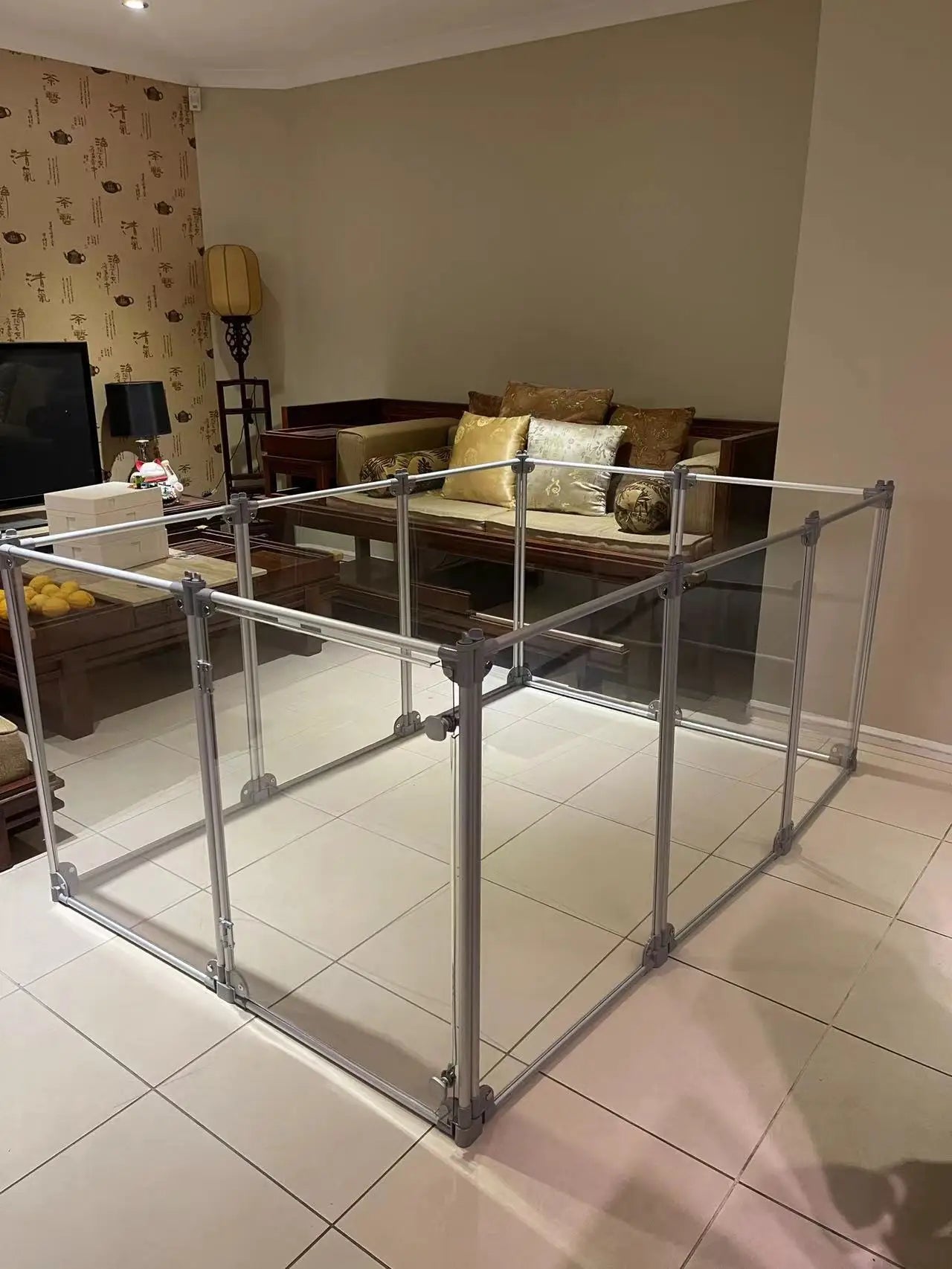 Luxury Modernization Pet Cages Houses Reptile Enclosure Pvc Acrylic Pet Cages Small Cats Dog Cages for in House