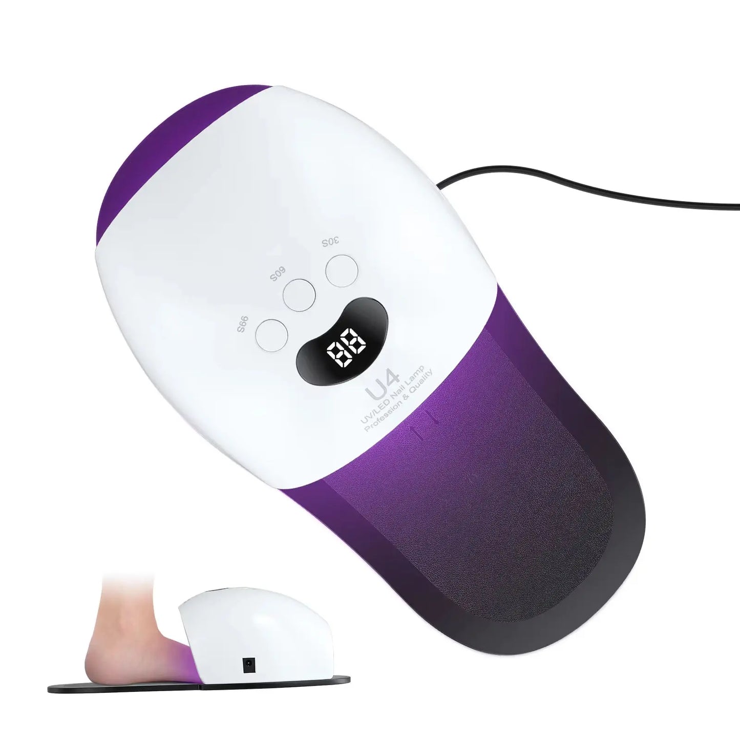 Nail and Foot Drying Lamp, Quick-Drying, Fast-Drying, Professional Led Curing Tool for Nail Salons, High-Power