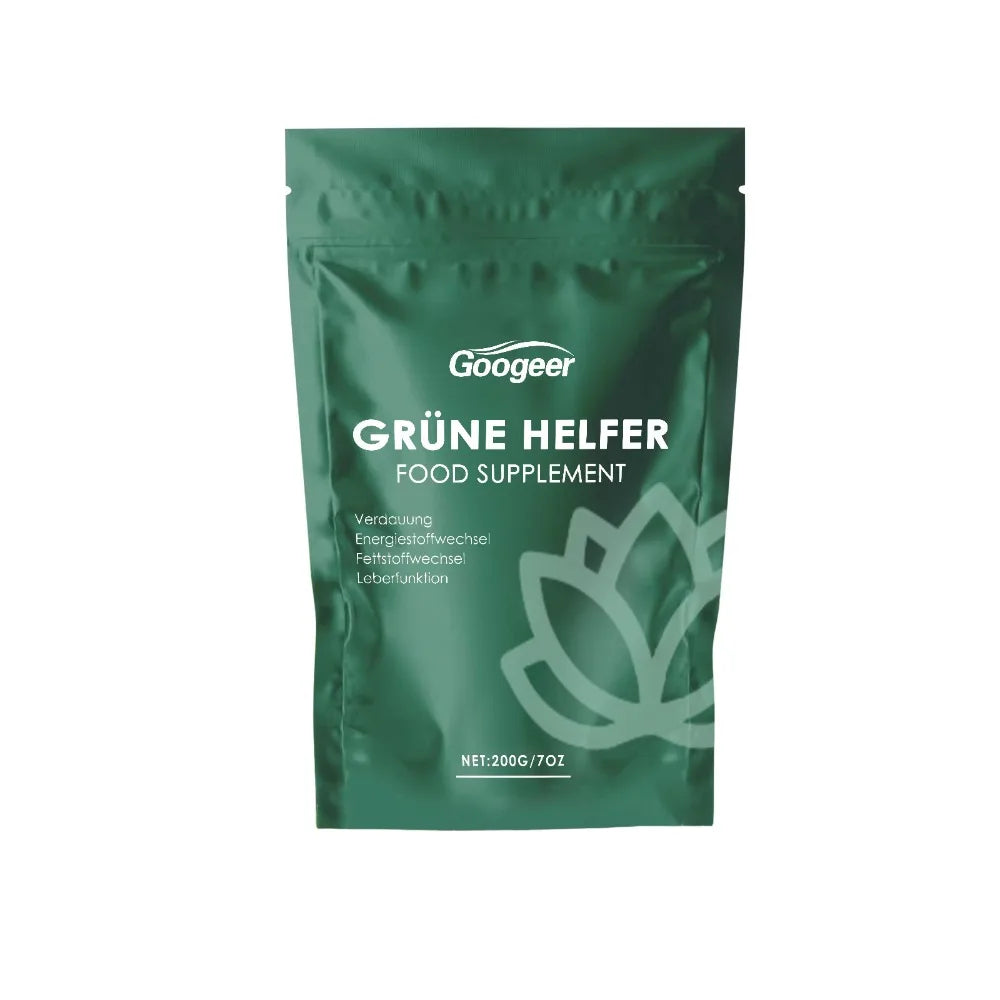 Googeer Matcha Latte Drink Mix with Matcha Powder, Sweetened Instant Beverage for Hot Drinks, Easy-Mix Resealable Pouch, 200g