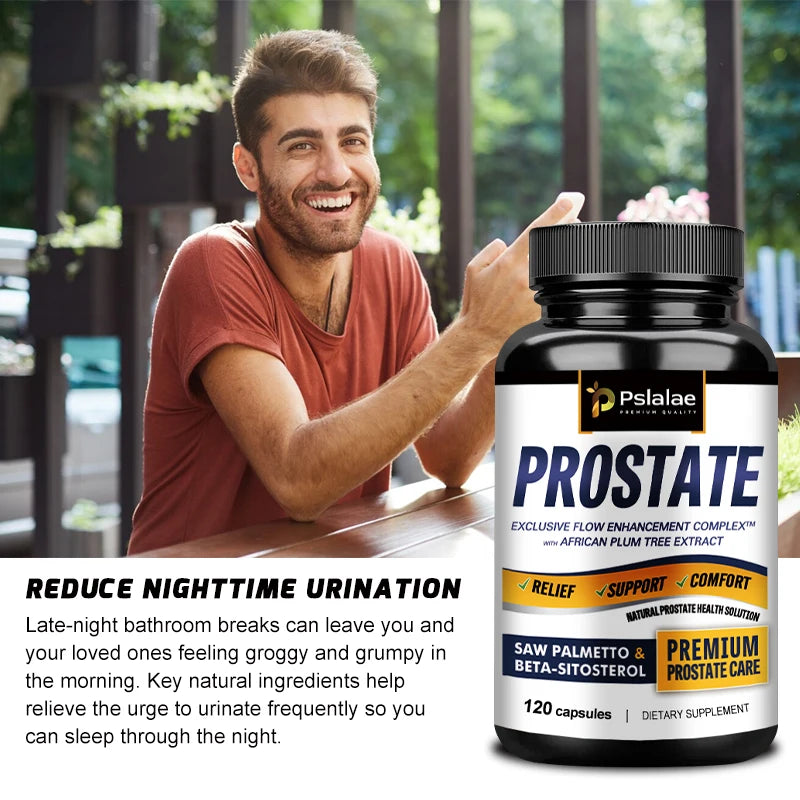 Prostate, 3-Pack, Saw Palmetto and Beta Sitosterol Supplements Healthy Support Size Supports Urinary Relief and Bladder Control