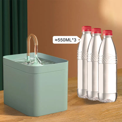 Auto Filter Recirculate Filtring for Cats Pet Water 1.5L Cat Drinker Bowl USB Electric Dispenser Mute Cat Water Fountain