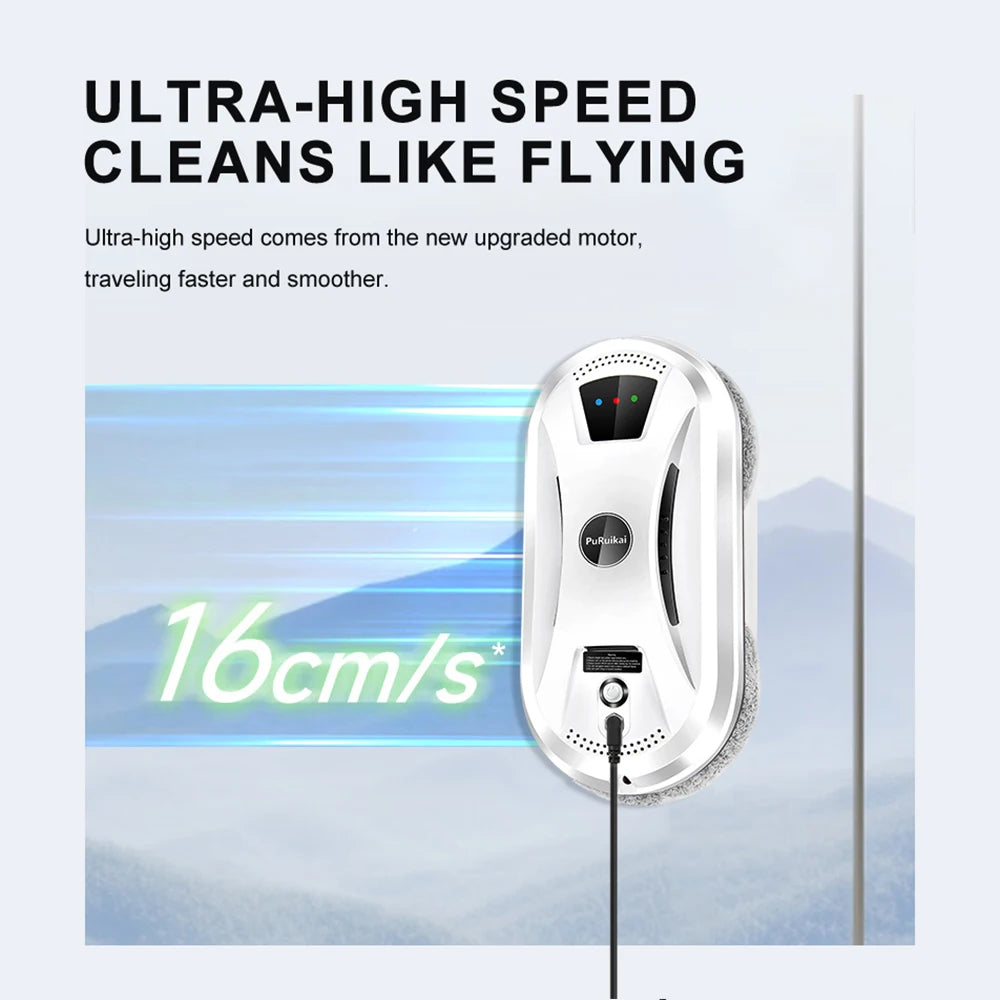 PuRuiKai Ultra thin Robot vacuum cleaner window cleaning robot window electric glass limpiacristales remote control for home - Merit Sell