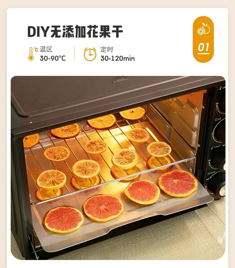Galanz 220V Large Capacity Electric Oven, Multifunctional Steam Bake Oven with Smart Control for Home Baking