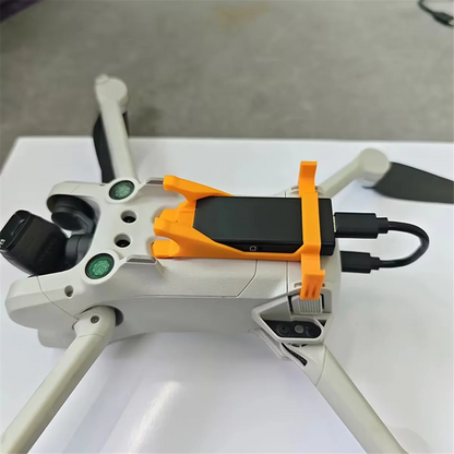 FULL-DJI Mini 3 Pro Drone Accessories: Fixed Bracket For Cellular 4G Module With Data Cable And Antenna, Orange