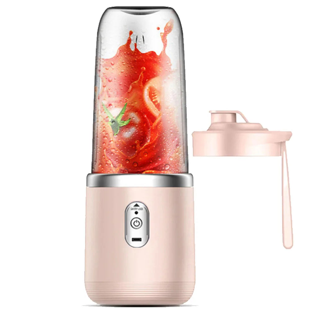 400ml Electric Juicer Double Cup Portable USB Fruit Blender Mixer for Juice Milkshake Smoothie Making Multifunction Juice Maker