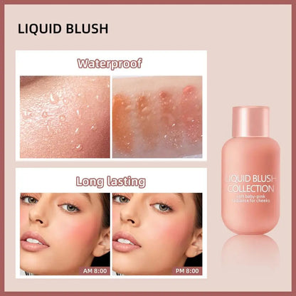 New Liquid Cheek Blush Facial Nourishing Blusher Gel Cream Multi-purpose For Eyes Lips Makeup Blush Stick Cosmetics