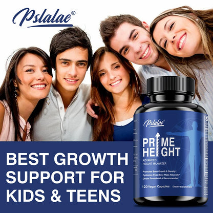 Prime Height Advanced Height Growth - with Vitamins and Calcium Zinc, Improves Bone Strength, Promotes Growth, Improve Immunity