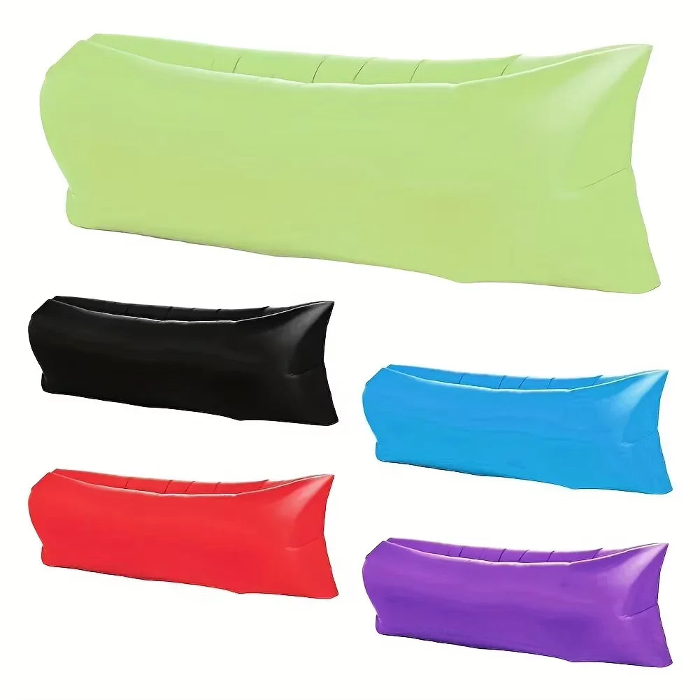 Inflatable Lazy Sofa Bed, Portable Camping Sofa Mattress, Foldable Festival Recliner for Outdoor Beach outskirts single-person