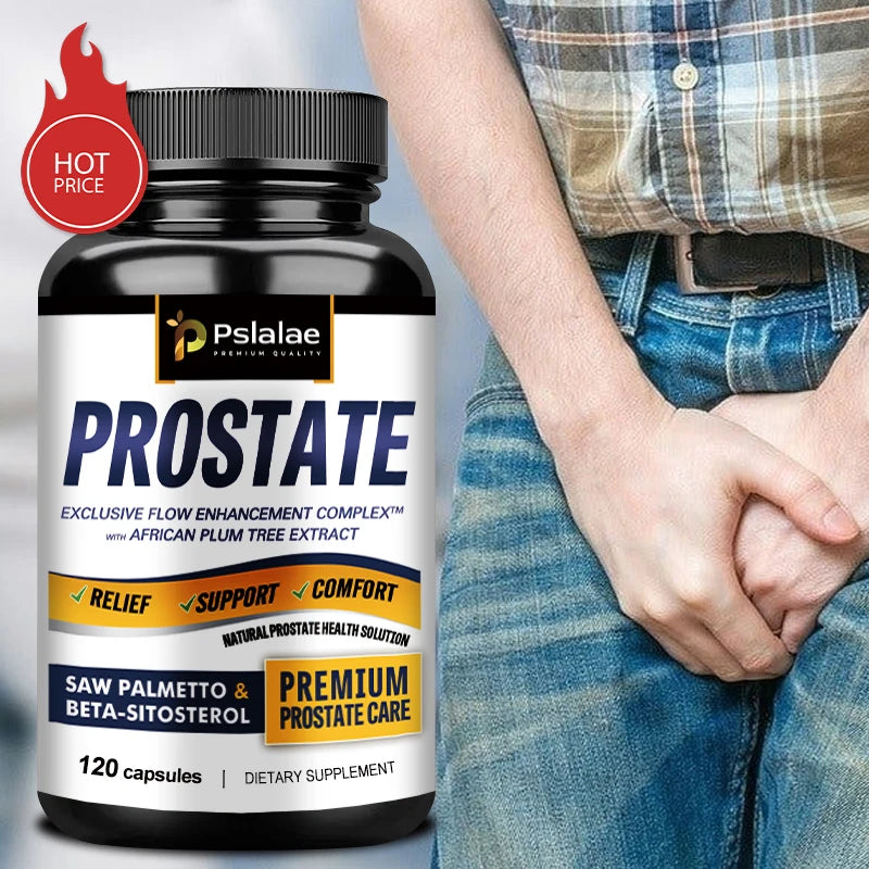Prostate, 3-Pack, Saw Palmetto and Beta Sitosterol Supplements Healthy Support Size Supports Urinary Relief and Bladder Control