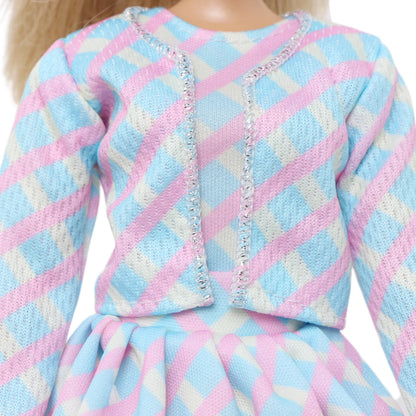 1/6 Doll Outfit Ba Doll Bie Shiny Princess Dress Clothes 30cm 11.5 Inch Doll Accessories Skirt Coat Top Pants with Shoes Hat Bag