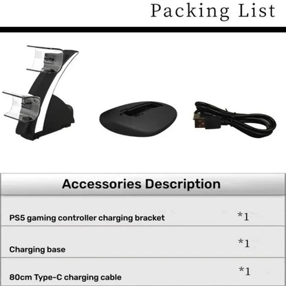 Fast Charging For PS5 Controller Gamepad Dual charging For Playstation 5 Controller Charger Dock Stand Accsessories
