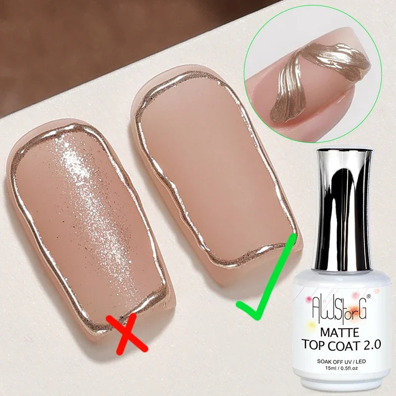 AWStorG 15ML Fiber Builder Nail Gel In A Bottle UV Semi Permanent Clear Pink Nail Strengthener Extension Construction Gel
