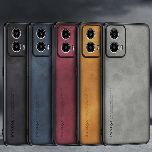 Premium Solid Color Sheepskin Case For MOTO G55 G24 G14 G54 G84 Edge 40 G35 X30 Edge 40 Neo Shockproof Back Cover