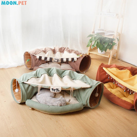 Cat Tunnel Four Seasons Universal Cat Toy for Convenient Storage and Folding Little Cat Supplies