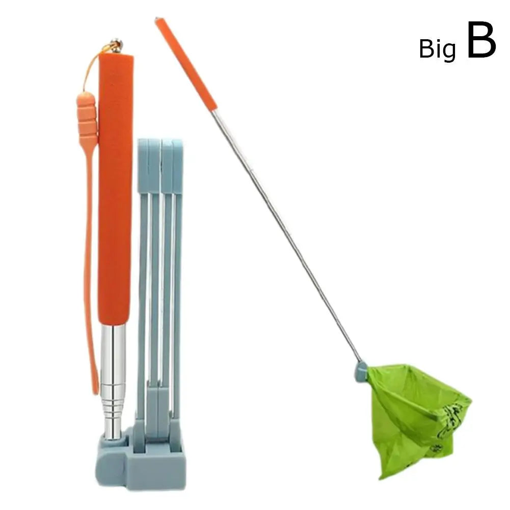 28.7-inch Long Handle Steel Dog Cat Pet Poop Scoop Garbage Grabber Dirt Picker Environmentally Friendly Clean Pet