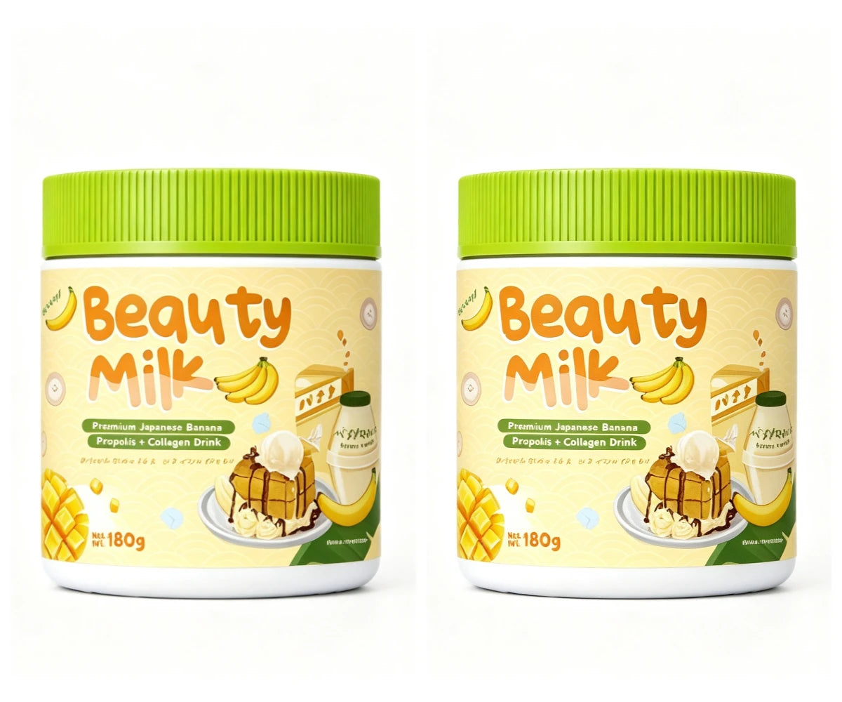 Beauty Milk Collagen Powder with Glutathione Hydrolyzed Marine Collagen Vitamin C Support Antioxidant and Skin Glow Net 180g Jar