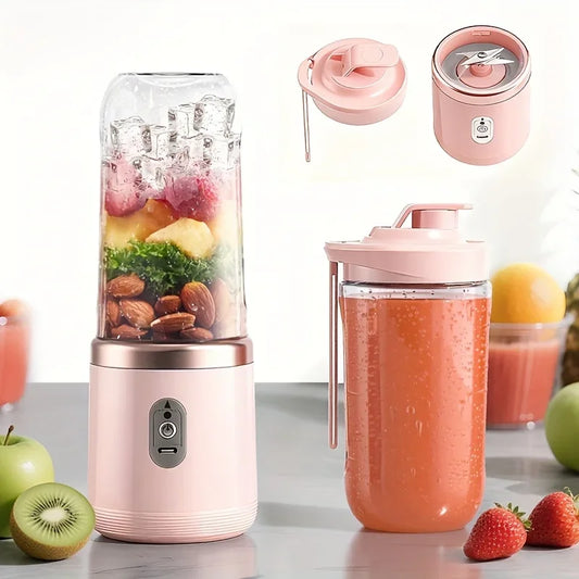 400ml Electric Juicer Double Cup Portable USB Fruit Blender Mixer for Juice Milkshake Smoothie Making Multifunction Juice Maker - Merit Sell