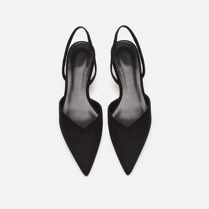 Shoes for Women 2024 Brand Slip-on Women's High Heels Fashion Shallow Mouth Office and Career Sexy Slingbacks Closed Toe sandals