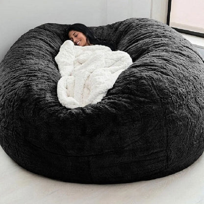 7ft Giant Bean Bag Sofa Living Room Chair with Soft Protective Cover, Unfilled