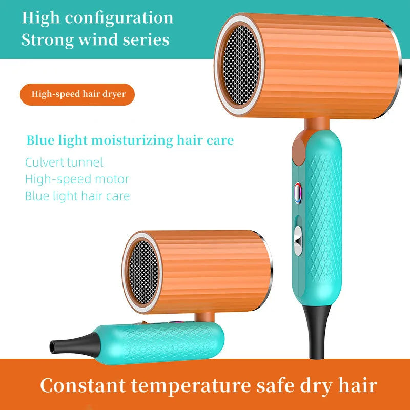 New Folding Hair Dryer with High Power, Fast Drying, Blue Light Ion Silence, Convenient Travel, Hair Dryer for Home Use