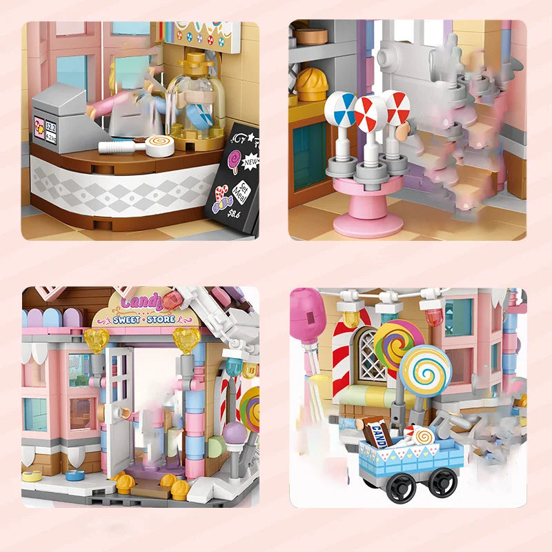 LOZ-1224 Christmas Toys Series Forest House Building Candy House Puzzle model children's Christmas science building block toys