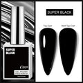 15ml Classic Gel Nail Polish, Vibrant Black,White Red Shades Varnish Easy Soak Off UV LED Nail Gel for Home Salon & DIY Nail Art
