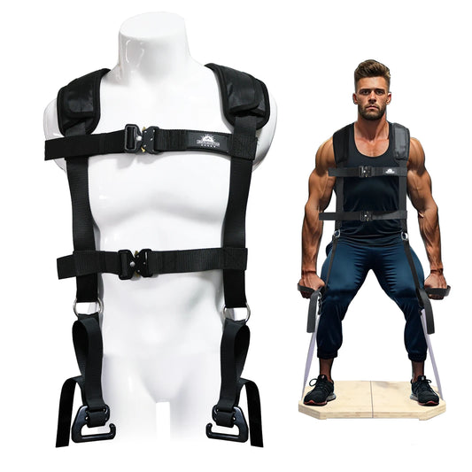 Heavy-Duty Squat Harness Vest for Resistance Bands Adjustable Weighted Training Strap for Full Body Workouts fitness equipment Merit Sell