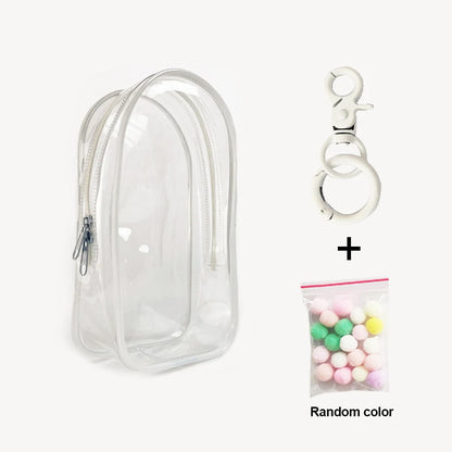 Ropa Labubu Transparent Protector Case Display Bag For 15/17cm Labubu V2 Storage Bag Doll Outfit Accessories【Only Case】