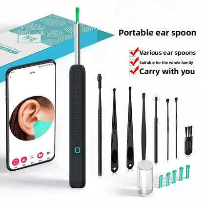 Wireless WiFi Ear Pick Otoscope Camera Borescope Luminous Ear Wax Cleaning Teeth Oral Inspection Health Care Ear Cleaner Tool