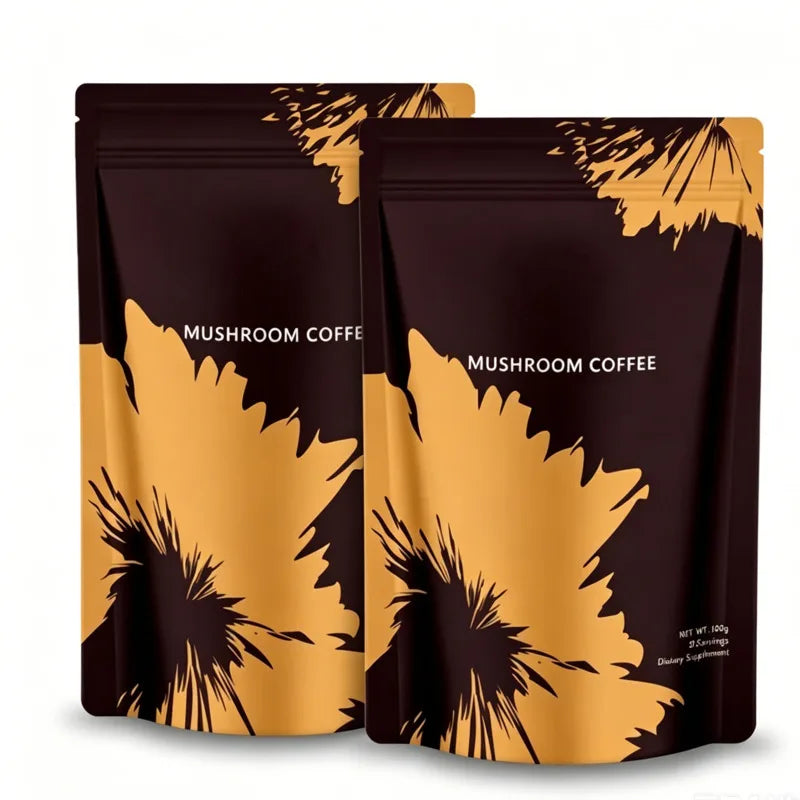 Organic Mushroom Matcha & Coffee, 2000mg Adaptogenic Blends, USDA Certified, Made in USA for Energy & Focus