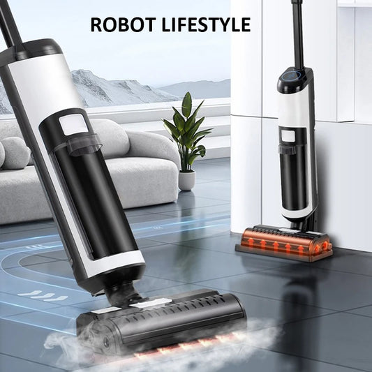 2026 High End Cordless Wet Dry Handheld Steam Vacuum Cleaner RL9Max 14000Pa Strong Suction Brushless Low Noise Work Time 40mins