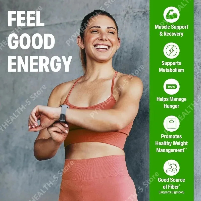 Vegan Protein Powder, 21g Plant Based Protein, 8g Prebiotic Fiber, No Lactose Support Daily Nutritional Health 2.02 Lb