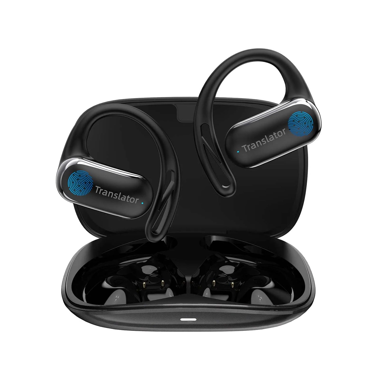 Wooask F56 Translator Earbuds -Real Time 144 Languages, Open Ear Translation Earphones No WIFI Needed, for Travel