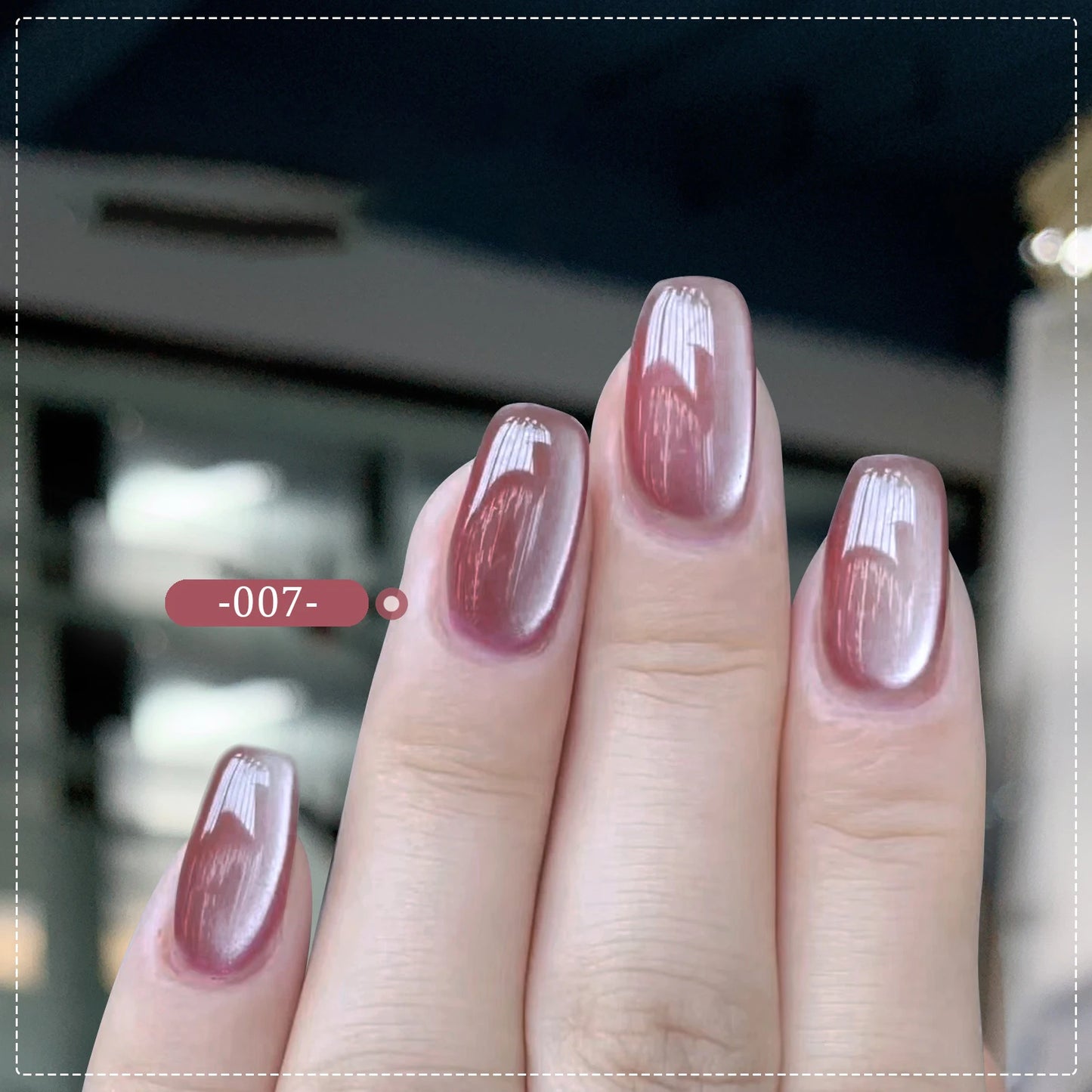 8ml Sparkling Water Light Cat Eye Gel Semi Permanent Soak Off Holographic Crystal Magnetic Gel Polish For Nail Art DIY Manicure