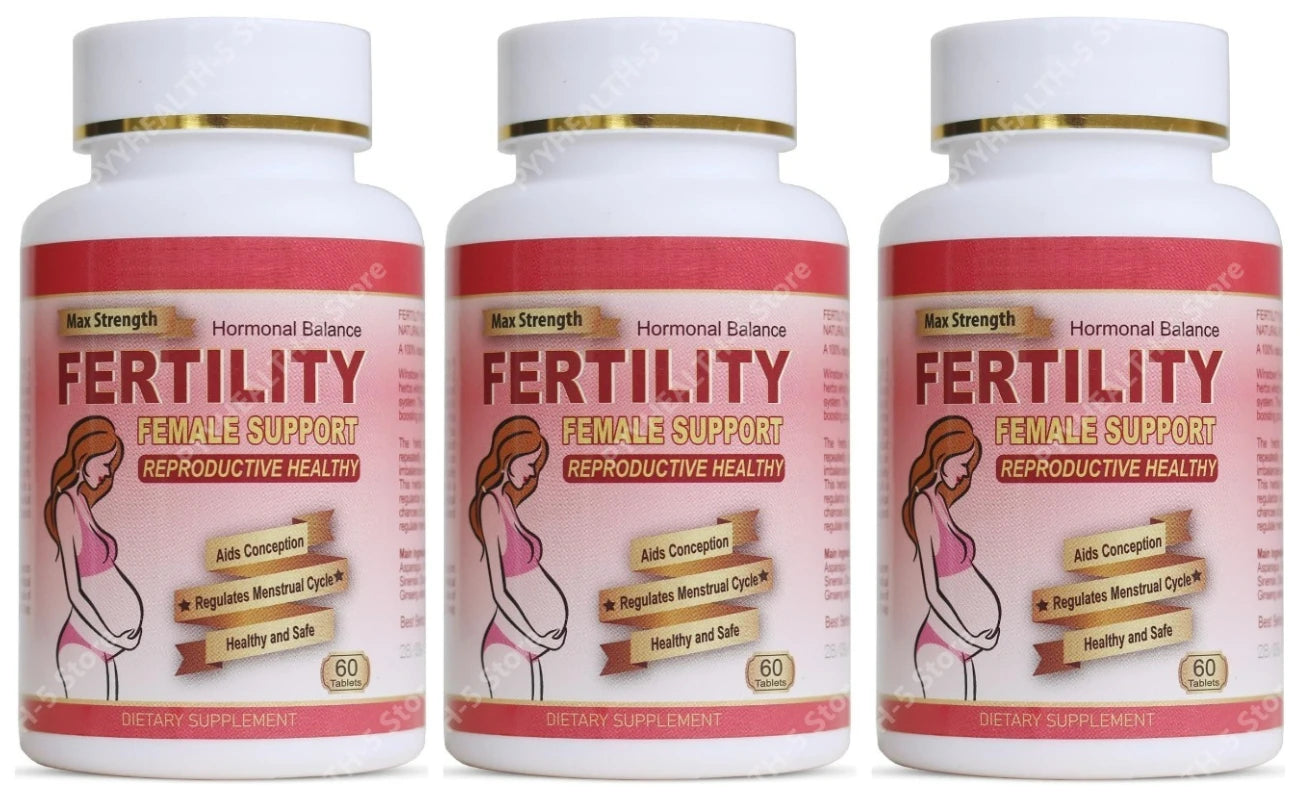 Fertility Tablets for Women, Female Prenatal Vitamin Supplements, Support Ovulation & Conception, 60 Count Daily Routine