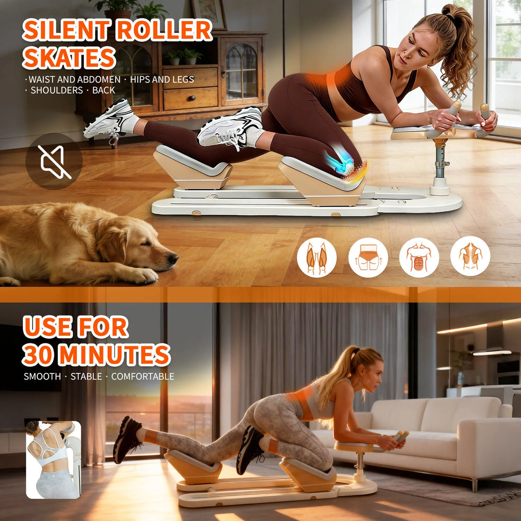 Silent Spine Twist Trainer Home Gym Waist Fitness Machine Abdominal Core Workout Equipment Back Stretch Office Elderly 100KG