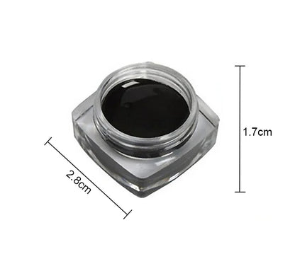 1PC Waterproof Gel Eyeliner Mini Eyeliner Gel Cream With Brush Makeup Cosmetic Black Waterproof Eye Liner Pen