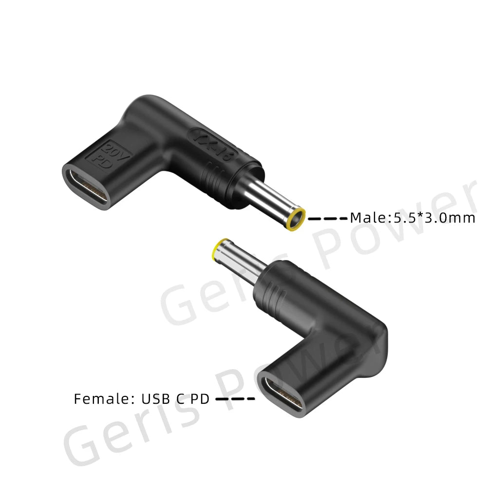 100W USB Type C PD Laptop Power Bank to Laptop Charger Converter for Asus Lenovo Hp Dell Samsung Dc Power Adapter Connector