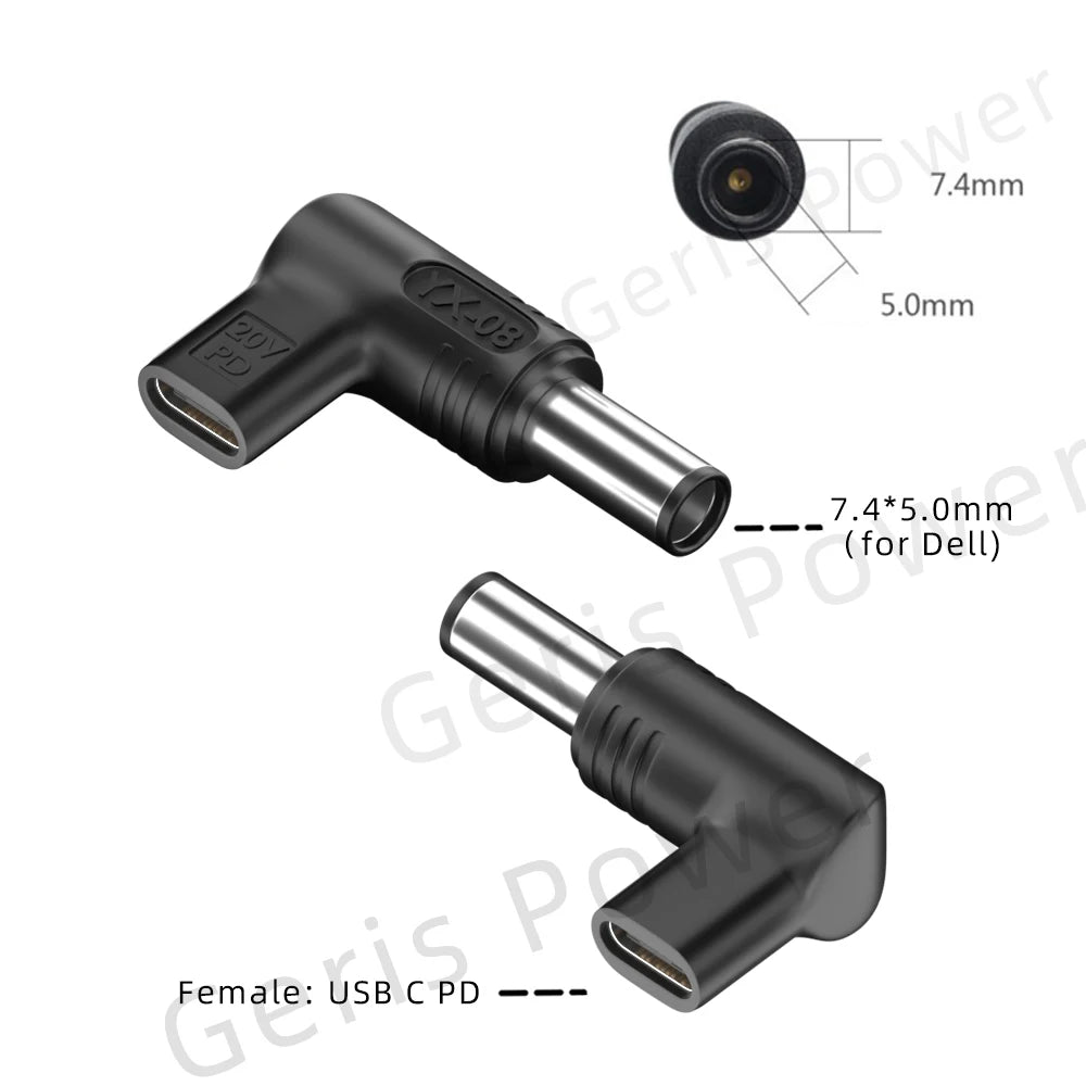 100W USB Type C PD Laptop Power Bank to Laptop Charger Converter for Asus Lenovo Hp Dell Samsung Dc Power Adapter Connector