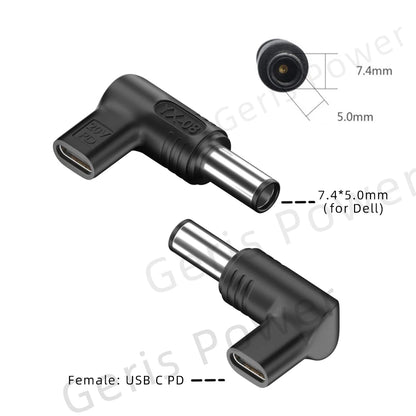 100W USB Type C PD Laptop Power Bank to Laptop Charger Converter for Asus Lenovo Hp Dell Samsung Dc Power Adapter Connector